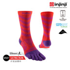 Injinji - 【injinji】女 Ultra Run終極系列五趾中筒襪 (華麗紅紫) - WAA68 77  | 吸濕排汗 推薦女生 避震緩衝 慢跑長跑 馬拉松襪