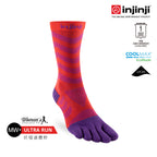 Injinji - 【injinji】女 Ultra Run終極系列五趾中筒襪 (華麗紅紫) - WAA68 77  | 吸濕排汗 推薦女生 避震緩衝 慢跑長跑 馬拉松襪