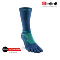 Injinji - 【injinji】Ultra Run終極系列五趾中筒襪 (波塞頓藍) - NAA6757 | 吸濕排汗 輕量透氣 避震緩衝 全馬 超馬 慢跑長跑 馬拉松襪