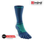 Injinji - 【injinji】Ultra Run終極系列五趾中筒襪 (波塞頓藍) - NAA6757 | 吸濕排汗 輕量透氣 避震緩衝 全馬 超馬 慢跑長跑 馬拉松襪