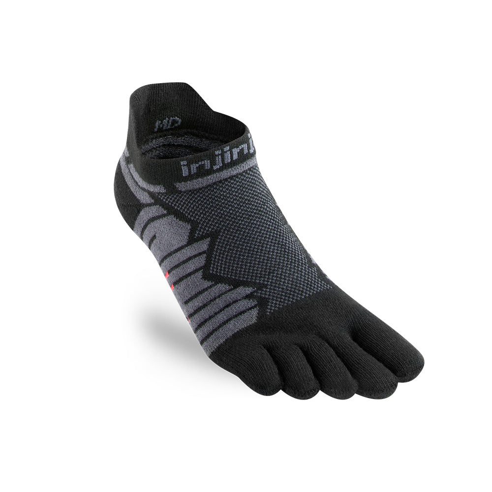 Injinji - 【injinji】Ultra Run終極系列五趾隱形襪 (碳黑) - NAA6595 | 吸濕排汗 輕量透氣 避震緩衝 推薦跑步襪