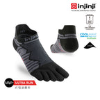 Injinji - 【injinji】Ultra Run終極系列五趾隱形襪 (碳黑) - NAA6595 | 吸濕排汗 輕量透氣 避震緩衝 推薦跑步襪