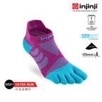 Injinji - 【injinji】女 Ultra Run終極系列五趾隱形襪 (果醬紫) - WAA6672 | 吸濕排汗 輕量透氣 推薦女生 跑步襪
