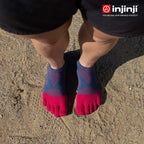 Injinji - 【injinji】女 Ultra Run終極系列五趾短襪 (莓果紅) - WAA6904  | 吸濕排汗 推薦女生 避震緩衝 推薦路跑用品 慢跑長跑 馬拉松襪