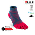 Injinji - 【injinji】女 Ultra Run終極系列五趾短襪 (莓果紅) - WAA6904  | 吸濕排汗 推薦女生 避震緩衝 推薦路跑用品 慢跑長跑 馬拉松襪