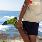 Injinji - 【injinji】Ultra Run終極系列五趾隱形襪 (蘚苔綠) - NAA6533 | 吸濕排汗 輕量透氣 避震緩衝 全馬 超馬 推薦跑步襪