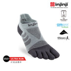 Injinji - 【injinji】女 Ultra Run終極系列五趾隱形襪 (石板灰) - WAA66 | 吸濕排汗 推薦女生 避震緩衝 推薦路跑用品 慢跑長跑 馬拉松襪