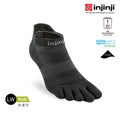 Injinji - 【injinji】Run輕量吸排五趾隱形襪NX (黑色) - NAA1395 | COOLMAX 快乾襪 吸濕排汗 輕量透氣 五趾襪 隱形襪