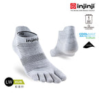 Injinji - 【injinji】Run輕量吸排五趾隱形襪NX (灰色) - NAA1393 | COOLMAX 快乾襪 吸濕排汗 輕量透氣 五趾襪 隱形襪