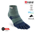 Injinji - 【injinji】女 Trail野跑避震吸排五趾短襪(星夜藍) - WAA3858 | 厚底防震 運動員推薦 吸濕排汗 五趾襪