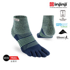 Injinji - 【injinji】女 Trail野跑避震吸排五趾短襪(星夜藍) - WAA3858 | 厚底防震 運動員推薦 吸濕排汗 五趾襪