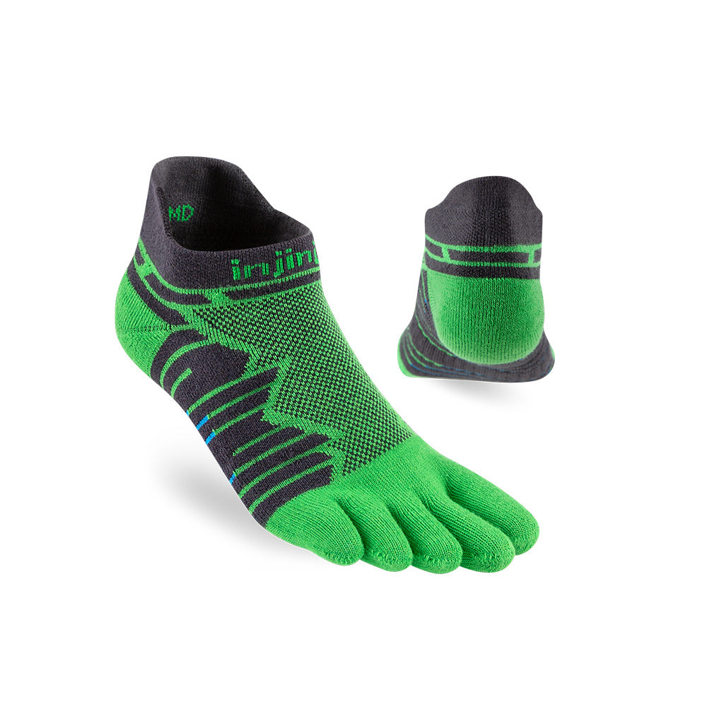 Injinji - 【injinji】Ultra Run終極系列五趾隱形襪 (翠綠) - NAA65 46 | 吸濕排汗 輕量透氣 避震緩衝 全馬 超馬 推薦跑步襪