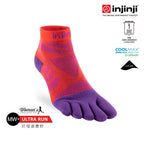 Injinji - 【injinji】女 Ultra Run終極系列五趾短襪 (華麗紅紫) - WAA6977  | 吸濕排汗 推薦女生 避震緩衝 推薦路跑用品 慢跑長跑 馬拉松襪