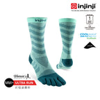 Injinji - 【injinji】女 Ultra Run終極系列五趾中筒襪 (冰川) - WAA68 46 | 吸濕排汗 推薦女生 避震緩衝 推薦路跑用品 慢跑長跑 馬拉松襪