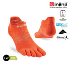 Injinji - 【injinji】女 Run輕量吸排五趾隱形襪NX(葡萄柚)  - WAA9014 | COOLMAX 女生腳型 吸濕排汗 輕量透氣 五趾襪 隱形襪
