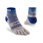 Injinji - 【injinji】Trail野跑避震吸排五趾短襪 (海王星藍) - NAA3656 | 厚底防震 運動員推薦 吸濕排汗 五趾襪