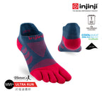 Injinji - 【injinji】女 Ultra Run終極系列五趾隱形襪 (莓果紅) - WAA6604  | 吸濕排汗 推薦女生 避震緩衝 推薦路跑用品 慢跑長跑 馬拉松襪