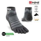 Injinji - 【injinji】Outdoor戶外避震羊毛五趾短襪NX(石板灰)-NAA7594 |五趾襪 登山襪 登山推薦 防臭抗菌 吸濕排汗 羊毛襪