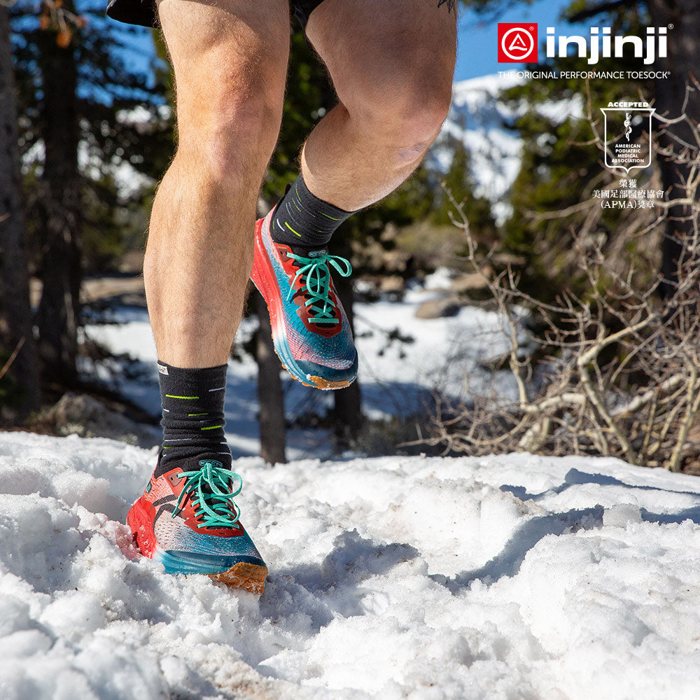 Injinji - 【injinji】SNOW THERMOLITE保暖五趾中筒襪(影黑) - NAA0895 | COOLMAX 保暖襪 吸濕排汗 五趾襪 中筒襪
