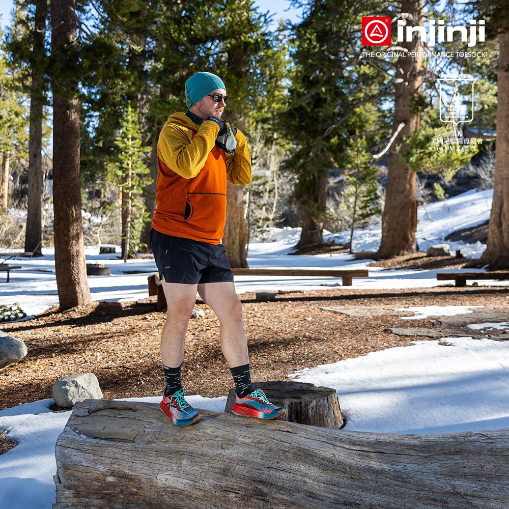 Injinji - 【injinji】SNOW THERMOLITE保暖五趾中筒襪(影黑) - NAA0895 | COOLMAX 保暖襪 吸濕排汗 五趾襪 中筒襪