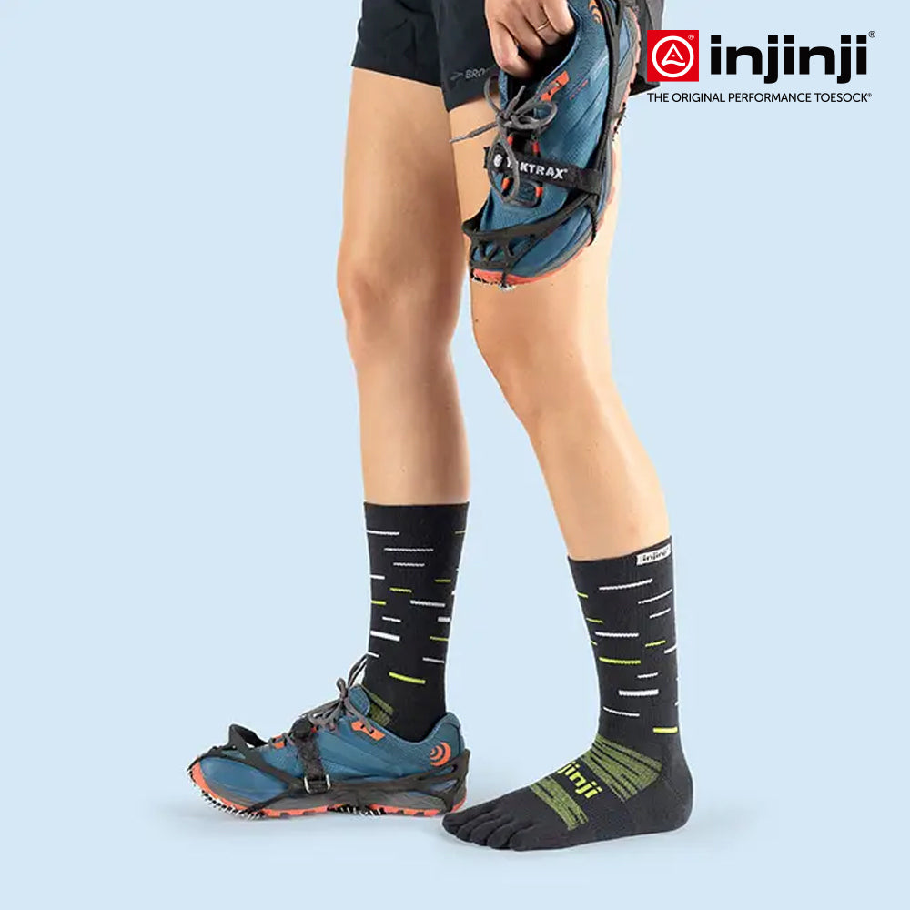 Injinji - 【injinji】SNOW THERMOLITE保暖五趾中筒襪(影黑) - NAA0895 | COOLMAX 保暖襪 吸濕排汗 五趾襪 中筒襪