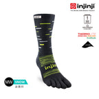 Injinji - 【injinji】SNOW THERMOLITE保暖五趾中筒襪(影黑) - NAA0895 | COOLMAX 保暖襪 吸濕排汗 五趾襪 中筒襪