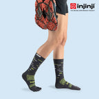 Injinji - 【injinji】SNOW THERMOLITE保暖五趾中筒襪(影黑) - NAA0895 | COOLMAX 保暖襪 吸濕排汗 五趾襪 中筒襪