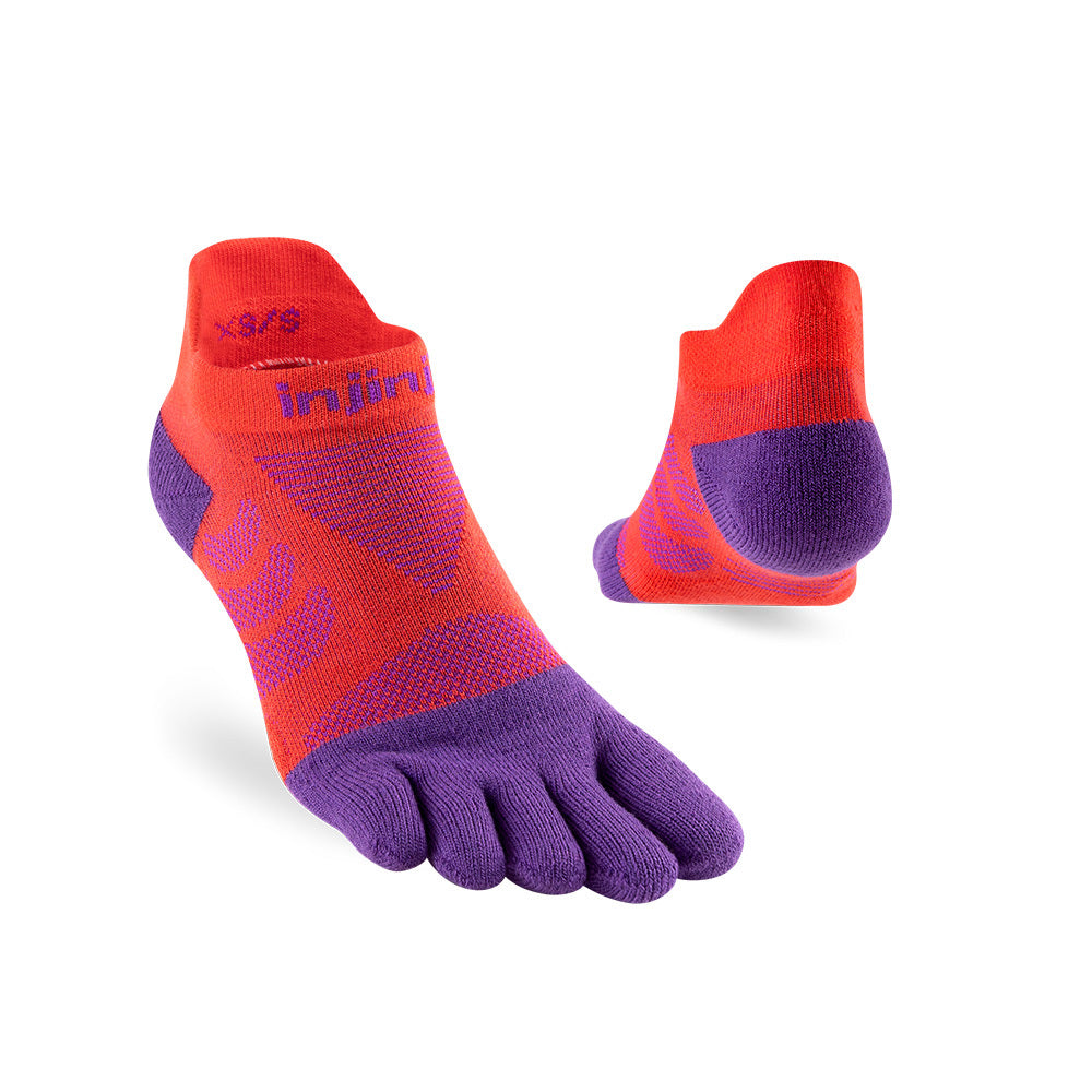 Injinji - 【injinji】女 Ultra Run終極系列五趾隱形襪 (華麗紅紫) - WAA66 77  | 吸濕排汗 推薦女生 避震緩衝 推薦路跑用品 慢跑長跑 馬拉松襪