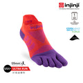 Injinji - 【injinji】女 Ultra Run終極系列五趾隱形襪 (華麗紅紫) - WAA66 77  | 吸濕排汗 推薦女生 避震緩衝 推薦路跑用品 慢跑長跑 馬拉松襪