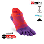 Injinji - 【injinji】女 Ultra Run終極系列五趾隱形襪 (華麗紅紫) - WAA66 77  | 吸濕排汗 推薦女生 避震緩衝 推薦路跑用品 慢跑長跑 馬拉松襪