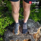 Injinji - 【injinji】Ultra Run終極系列羊毛五趾短襪 (石板灰) - NAA7894| 吸濕排汗 抗臭 控溫 羊毛襪 避震緩衝 推薦跑步襪