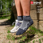 Injinji - 【injinji】Ultra Run終極系列羊毛五趾短襪 (石板灰) - NAA7894| 吸濕排汗 抗臭 控溫 羊毛襪 避震緩衝 推薦跑步襪