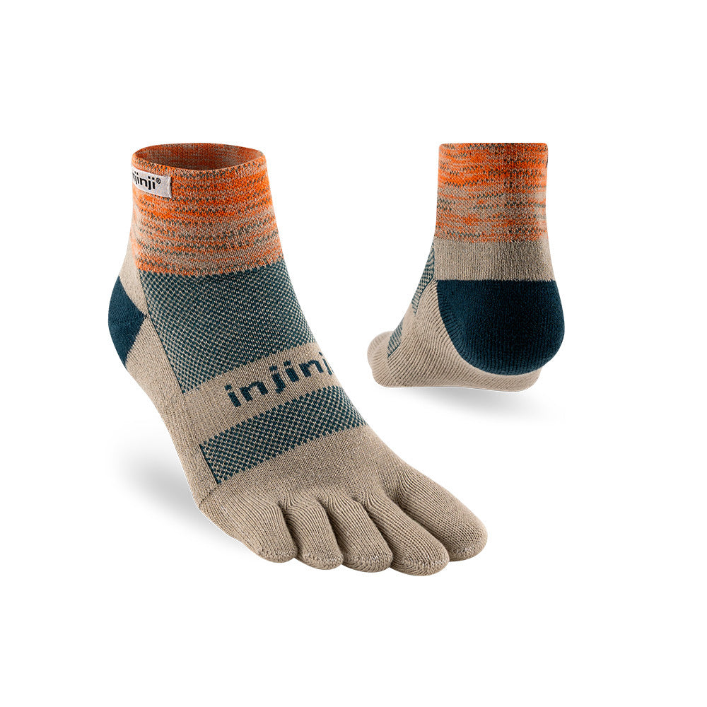 Injinji - 【injinji】Trail野跑避震吸排五趾短襪 (沙丘) - NAA3685| 厚底防震 運動員推薦 吸濕排汗 五趾襪
