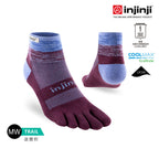Injinji - 【injinji】Trail野跑避震吸排五趾短襪 (梅紫) - NAA3678| 厚底防震 運動員推薦 吸濕排汗 五趾襪
