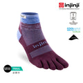 Injinji - 【injinji】Trail野跑避震吸排五趾短襪 (梅紫) - NAA3678| 厚底防震 運動員推薦 吸濕排汗 五趾襪