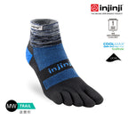 Injinji - 【injinji】Trail野跑避震吸排五趾短襪 (風暴灰) - NAA3694| 厚底防震 運動員推薦 吸濕排汗 五趾襪