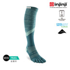 Injinji - 【injinji】Trail野跑避震吸排五趾高筒襪 (海沫綠) - NAA3545 | 厚底防震 運動員推薦 吸濕排汗 五趾襪 高筒襪