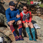 Injinji - 【injinji】Trail野跑避震吸排五趾高筒襪 (烈焰) - NAA3506 | 厚底防震 運動員推薦 吸濕排汗 五趾襪 高筒襪