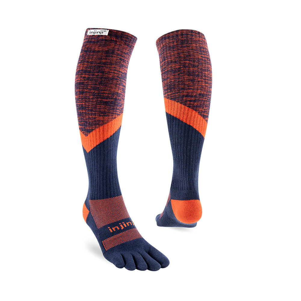 Injinji - 【injinji】Trail野跑避震吸排五趾高筒襪 (烈焰) - NAA3506 | 厚底防震 運動員推薦 吸濕排汗 五趾襪 高筒襪