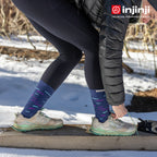 Injinji - 【injinji】SNOW THERMOLITE保暖五趾中筒襪(暮藍) - NAA0857 | COOLMAX 保暖襪 吸濕排汗 五趾襪 中筒襪