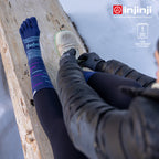 Injinji - 【injinji】SNOW THERMOLITE保暖五趾中筒襪(暮藍) - NAA0857 | COOLMAX 保暖襪 吸濕排汗 五趾襪 中筒襪