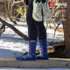 Injinji - 【injinji】SNOW THERMOLITE保暖五趾中筒襪(暮藍) - NAA0857 | COOLMAX 保暖襪 吸濕排汗 五趾襪 中筒襪