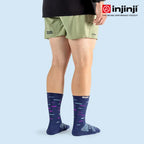 Injinji - 【injinji】SNOW THERMOLITE保暖五趾中筒襪(暮藍) - NAA0857 | COOLMAX 保暖襪 吸濕排汗 五趾襪 中筒襪