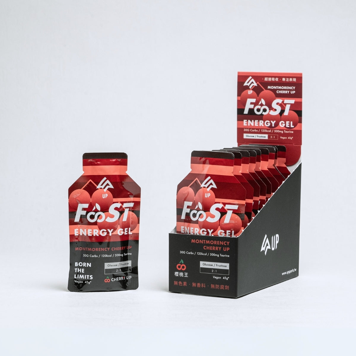 UP Sports - UP FAST 能量果膠-酸櫻桃汁風味 10入