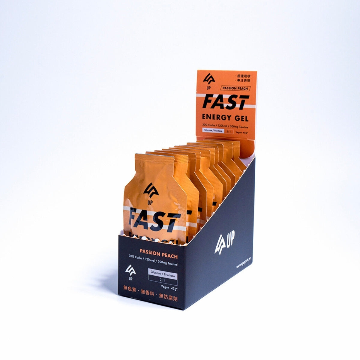 UP Sports - UP FAST 能量果膠-百香蜜桃風味 10入